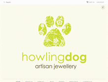 Tablet Screenshot of howlingdogart.com